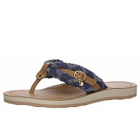 TAMARIS - pantolette - Zehentrenner - blau kombi.