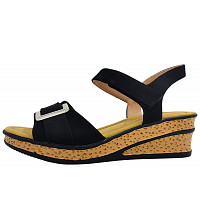 POST XCHANGE - Keilsandalette - black 2100