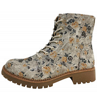 JANA - Schnürstiefel - beige/flower 449