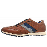 BUGATTI - sportlicher Schnürer - cognac 6300