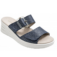 WALDLÄUFER - dolly - Pantolette - blau-kombiniert
