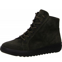 Rieker Damen Schnürstiefeletten Y8441 – Kunstleder, Keilabsatz 4,9 Cm, Schafthöhe 9 Cm, Reißverschluss