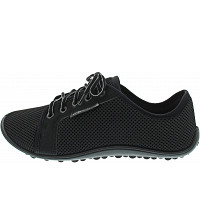 LEGUANO - City - sportlicher Schnürer - all black