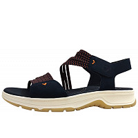 JANA - Sandalette - navy/orange 860
