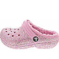 CROCS - Classic Lined GlitterClog - Clogs - flamingo