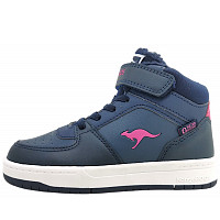 KANGAROOS - K-CP Bound Mid EV - Klettschuh - dk. navy/daisy pink 4204