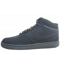 NIKE - Court Vision Mid - sportlicher Schnürer - Black 001