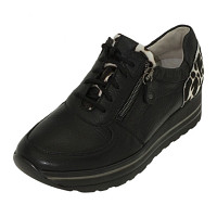 WALDLÄUFER - 3XHIRSCH MUUH BRONX - Sneaker - SCHWARZ WEISS SCHW.