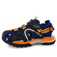 Superfit Criss Cross Sandalen voor jongens, blauw 8000, 38 EU Breed