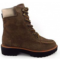 PAUL GREEN - Velour earth Metallic - Stiefelette - Braun