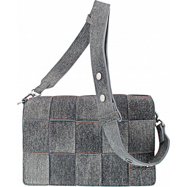 Desigual Yoko PU Denim Dortmund Fl Tasche denim raw