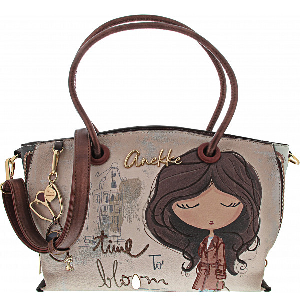 Anekke Tulip Tasche beige/bronze/print
