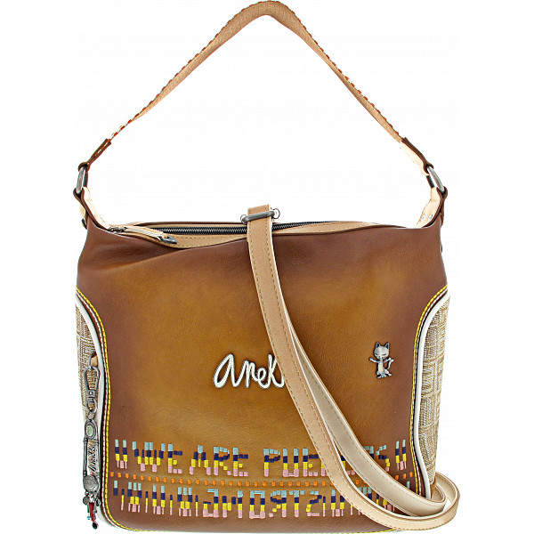Anekke Menire Tasche braun/beige/multi