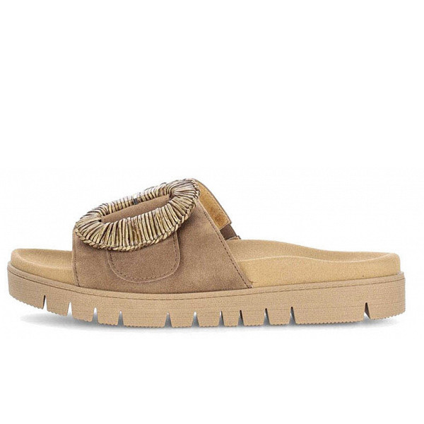 Gabor samtchevreau Pantolette dunkelbeige