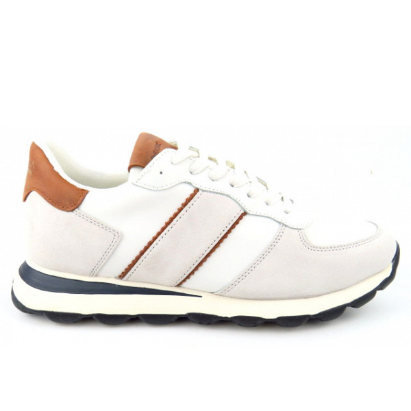 Geox U SPHERICA VSERIES A Sneaker low WHITE/COGNAC