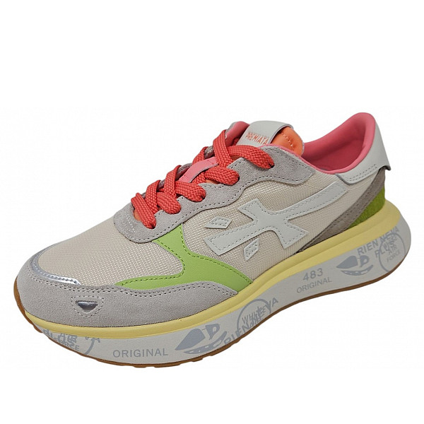 Premiata Lauryn Sneaker beige grau multi kombi