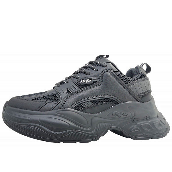 Buffalo sportlicher Schnürer Schwarz