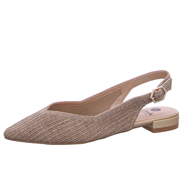 La Strada Sling Sandalette 4543 gold silver