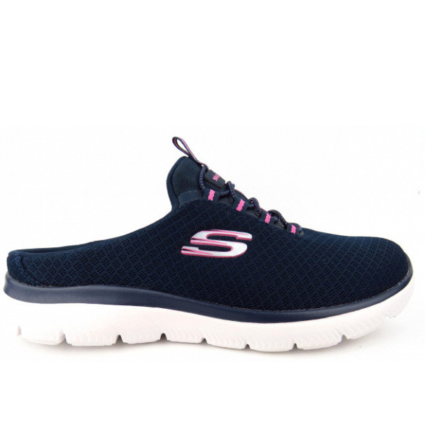 Skechers Summits Swift Step navy Clogs Blau