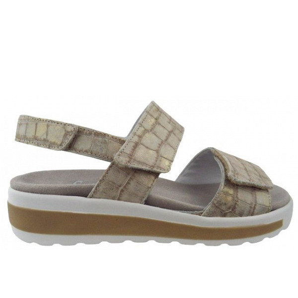 Semler Hanna Alligator creme Sandale CREME