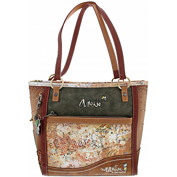 Anekke Peace & Love Tasche braun/rotbraun/beige/moos