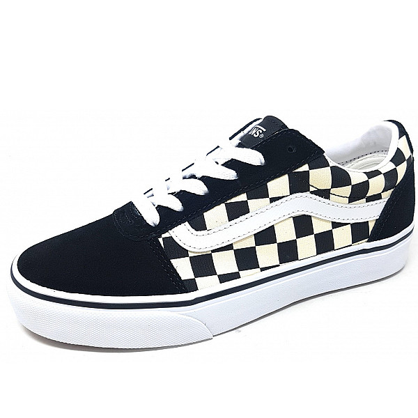 Vans Ward Leinenschuh checkerboard black white