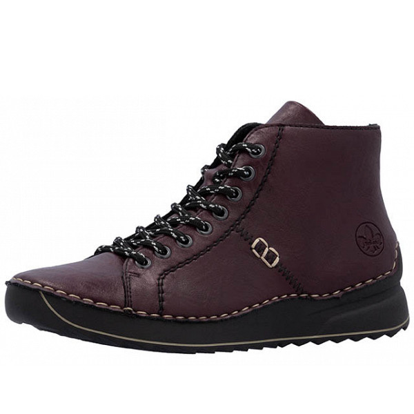 Rieker Schnürstiefel rot