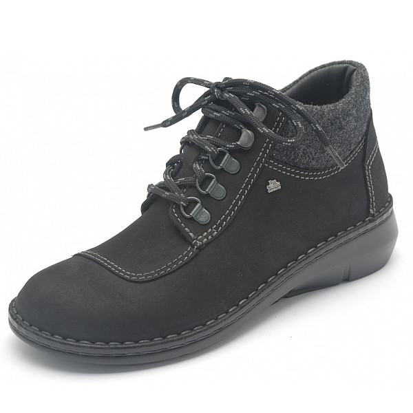 Finn Comfort Berikon schwarz/anth. Stiefelette Schwarz/Anthrazit