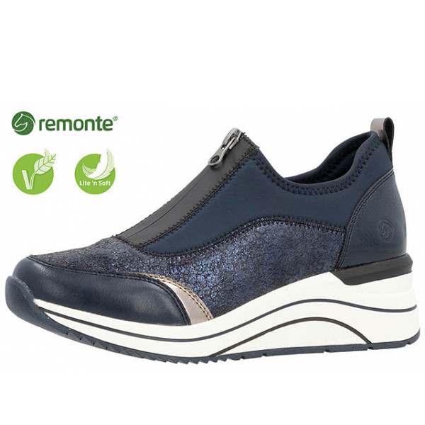 Remonte Slipper blau