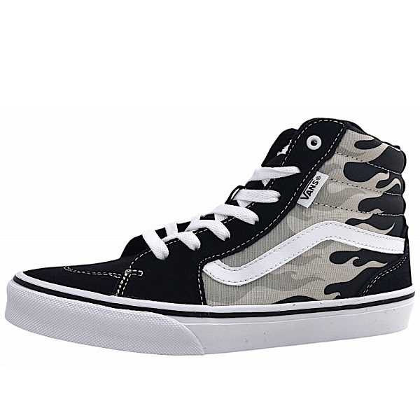 Vans Filmore Hi Sneaker high flames grey/white