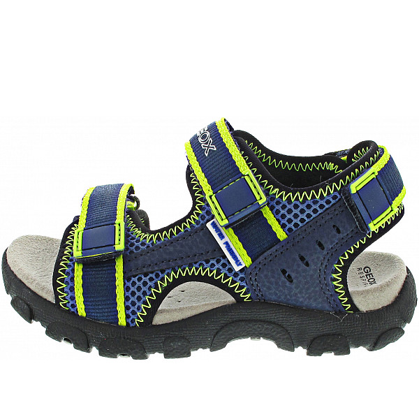 Geox Strada Sandale dk blue-lime