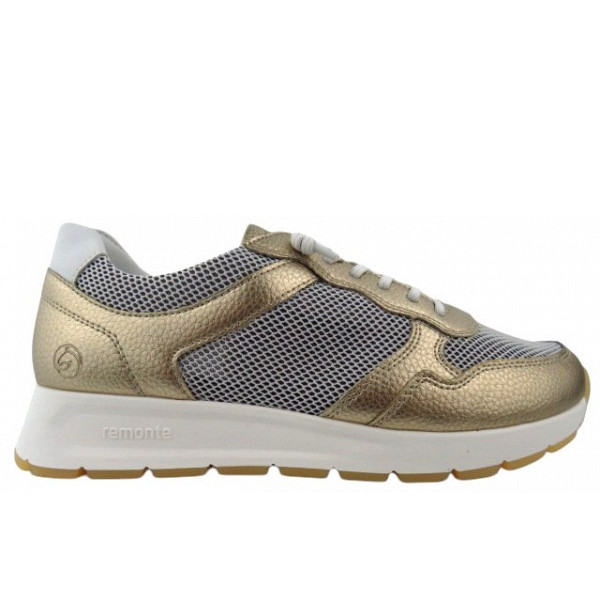 Remonte Slipper gold/weiss-nautic/weis