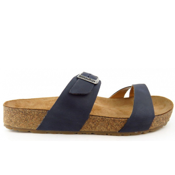 Haflinger Juno marine country Pantolette marine