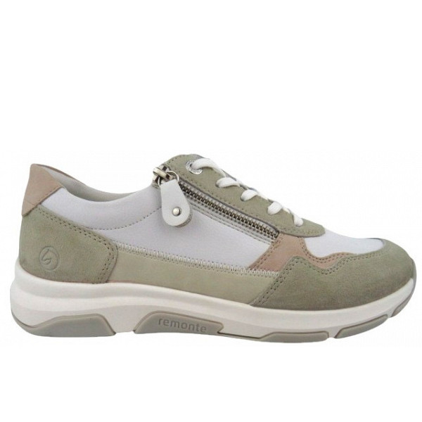 Remonte sportlicher Schnürer quarz/weiss/rose/crema