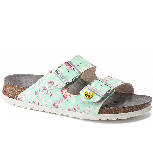 Birkenstock Arizona Pantolette Flower Field Mint