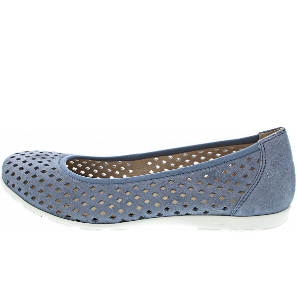 Caprice Ballerina lt. blue Suede