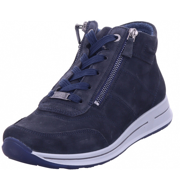 Ara osaka velour Stiefel blau