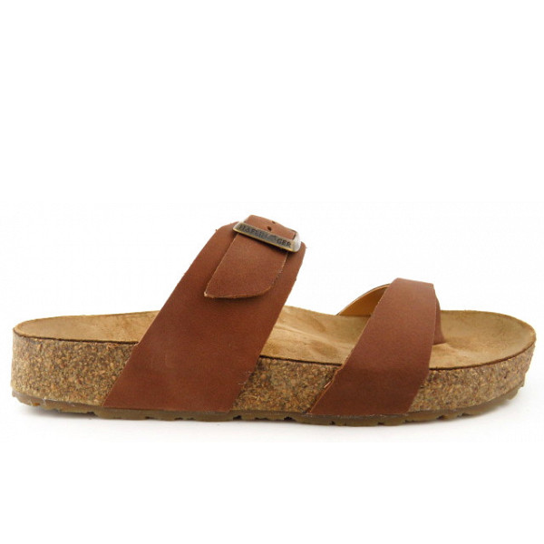 Haflinger Juno braun country Pantolette braun