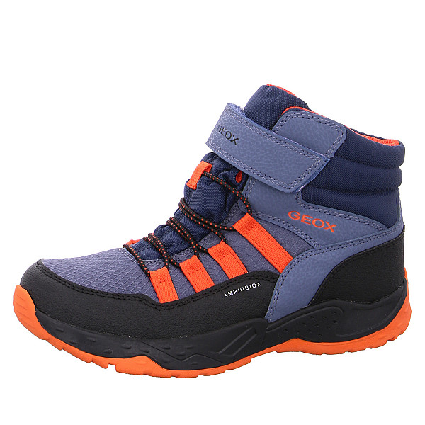 Geox J Sentiero Boy Winterstiefel C4K2T dk.avio orange