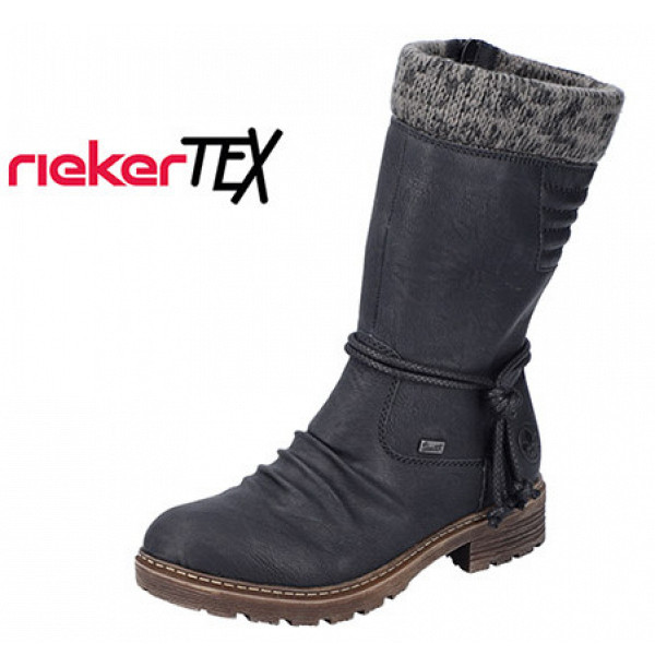 Rieker Stiefel schwarz