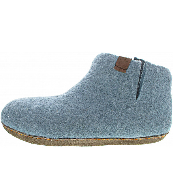 tofvel Mula Hausschuh light blue grey