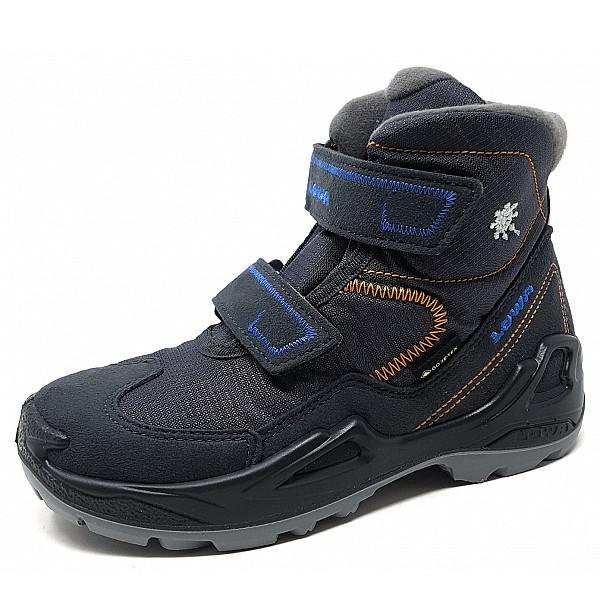 Lowa Milo GTX Mid Klettstiefel anthrazit/blau