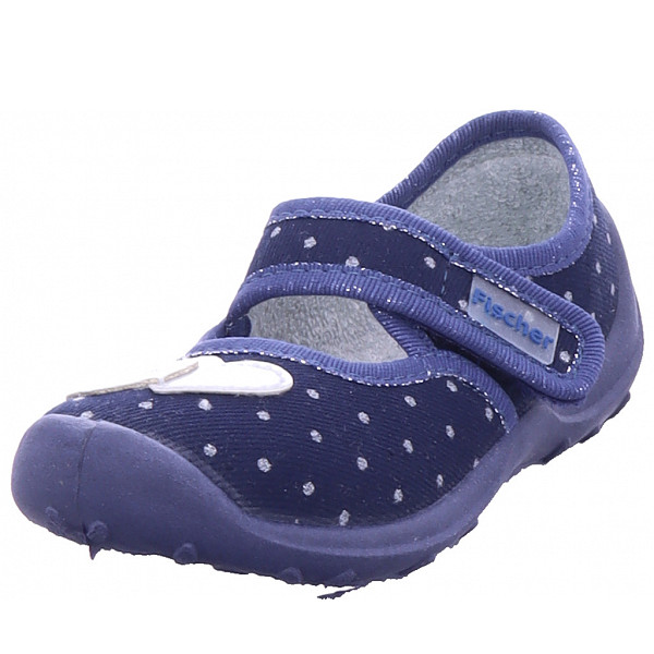 Fischer Markenschuhe Hausschuh blau