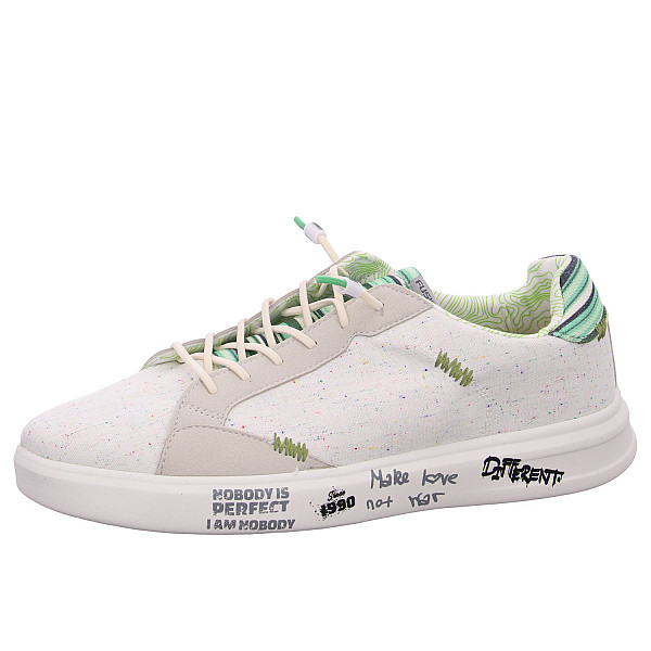 Fusion Leinenschuh linen art green