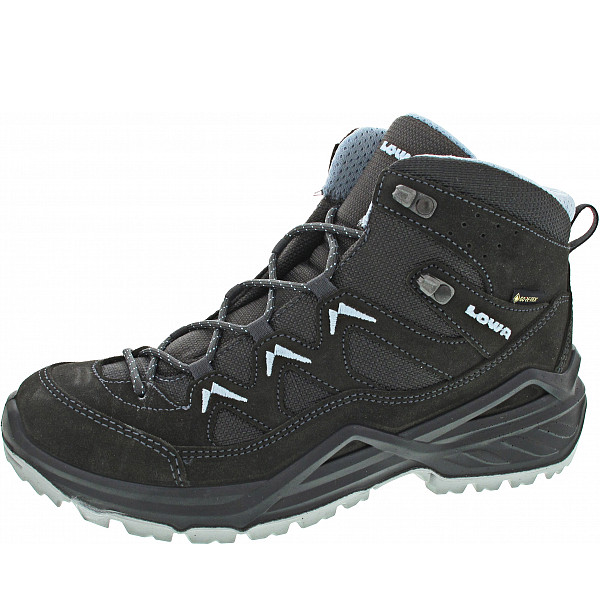 Lowa Sirkos Evo GTX Mid Ws Wanderstiefel anthrazit-eisblau