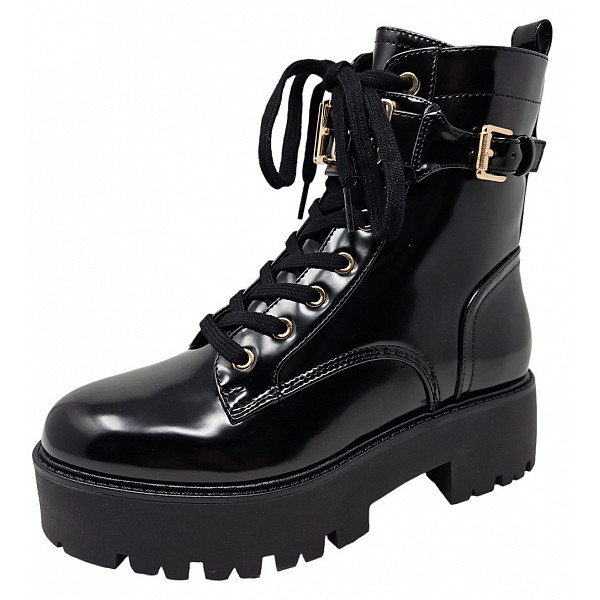 Guess Vaires Schnürstiefel black