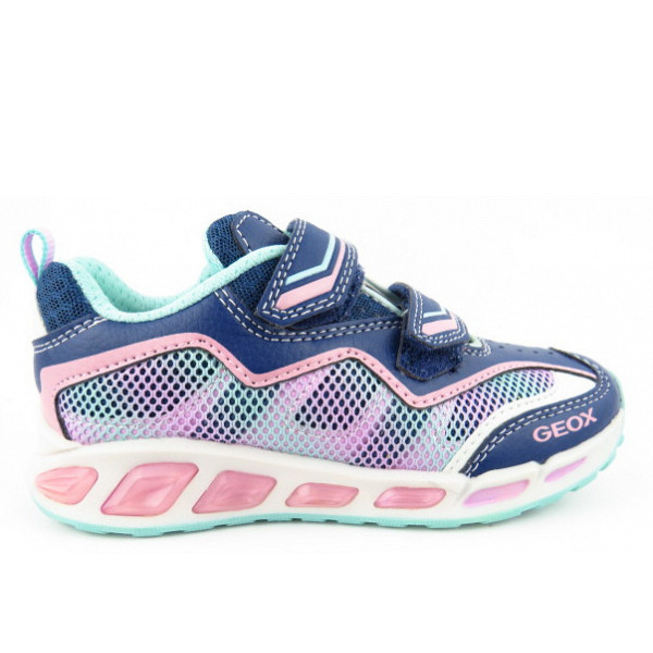 Geox J Shuttle Girl Sneaker avio/pink