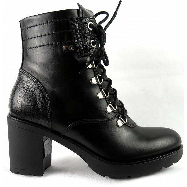 Nero Giardini Leder schwarz Stiefelette schwarz