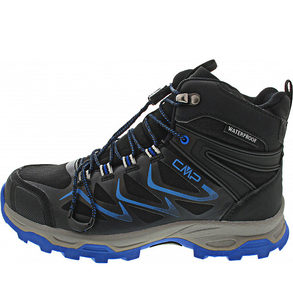 CMP Kids Byne Mid WP Wanderstiefel nero-royal