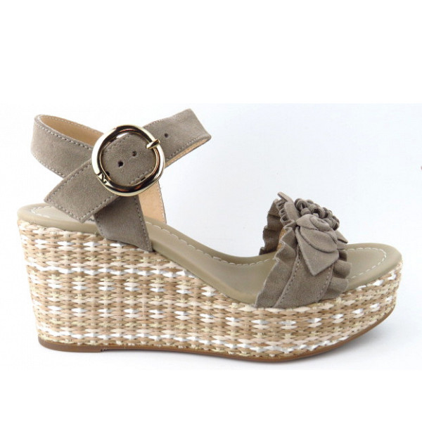 Nero Giardini Velour Creta Sandale Sandale grau